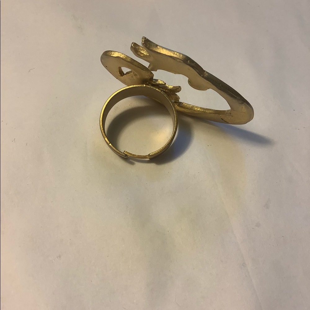 Unique Statement Ring Tulip Evil Eye From Greece. - image 3